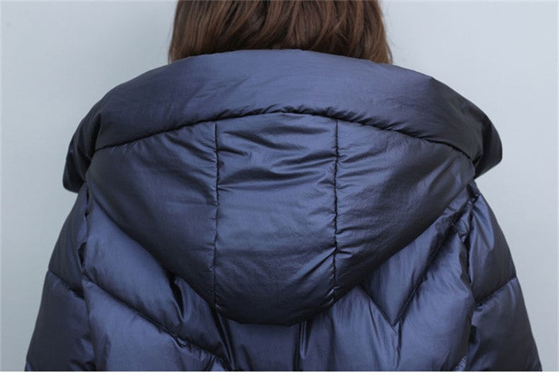 2023 Hooded Cotton Coat Women's Mid-Length Winter Jackets Elegant Mother's Parkas Padded Jacket Thick Down Padded Jacket Vintage