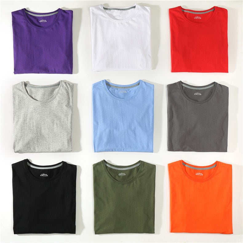 Hot Sale T-Shirts Male Tshirts Men Summer Tee Shirt Women Plain Solid Cotton Blue Short Top Tees Female Lady Girl Boy Brand Tee