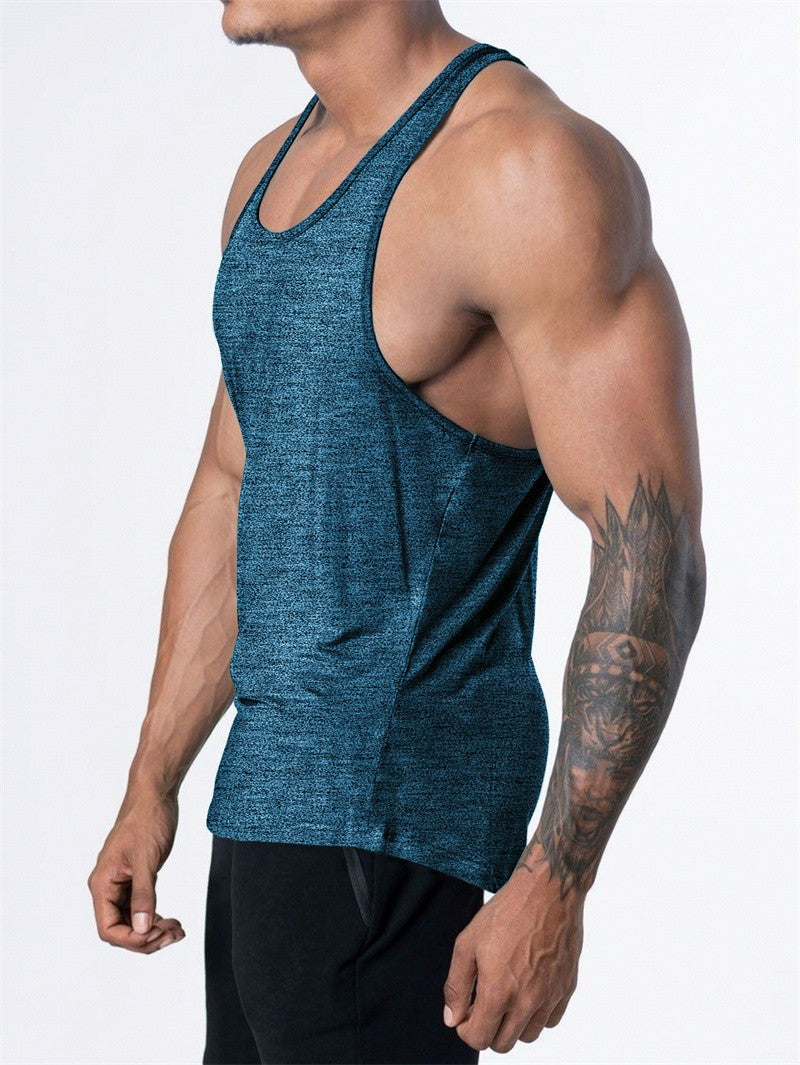 Men's Sports Fitness Tank Top Summer GYM Training Undershirt Running Basketball Quick Drying Breathable loose Tank Top men tops