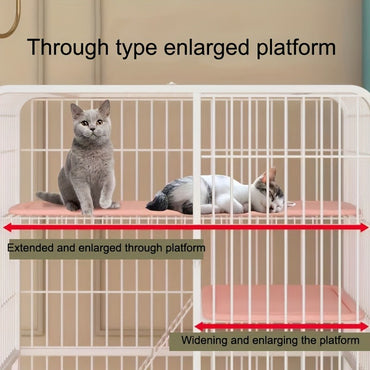 Gaiola para Cães com Tubo Quadrado Preto, Extra Grande, Espaço Livre, Casa para Gatos de Estimação, Casas Internas para Gatos de Pequeno e Médio Porte