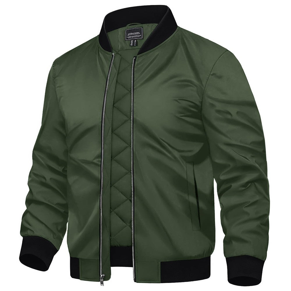 TACVASEN Winter Bomber Jackets Mens Padding Thick Warm Pilot Jacket Outdoor Windproof Waterproof Hiking jacket Windbreaker