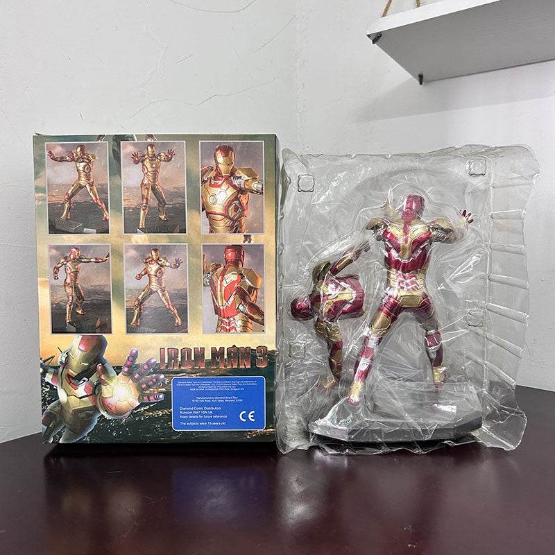 Crazy Toys Iron Man 3 Mark XLII Mk 42 Limted Edtion PVC Action Figure Body Changable Model Toy Gift For Collection Joint Movable