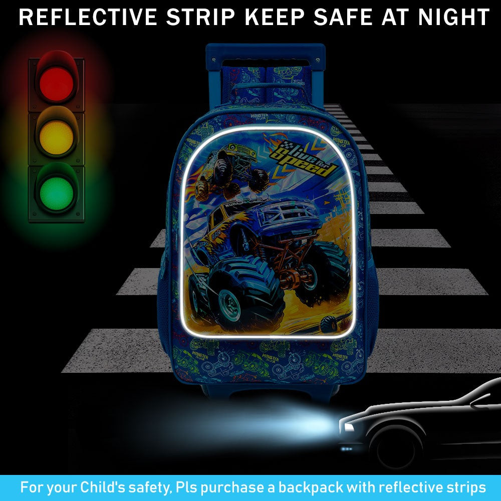 Kids Suitcase for Boys, Car Rolling Luggage with Wheels?Travel Carry on for Children Toddler Elementary