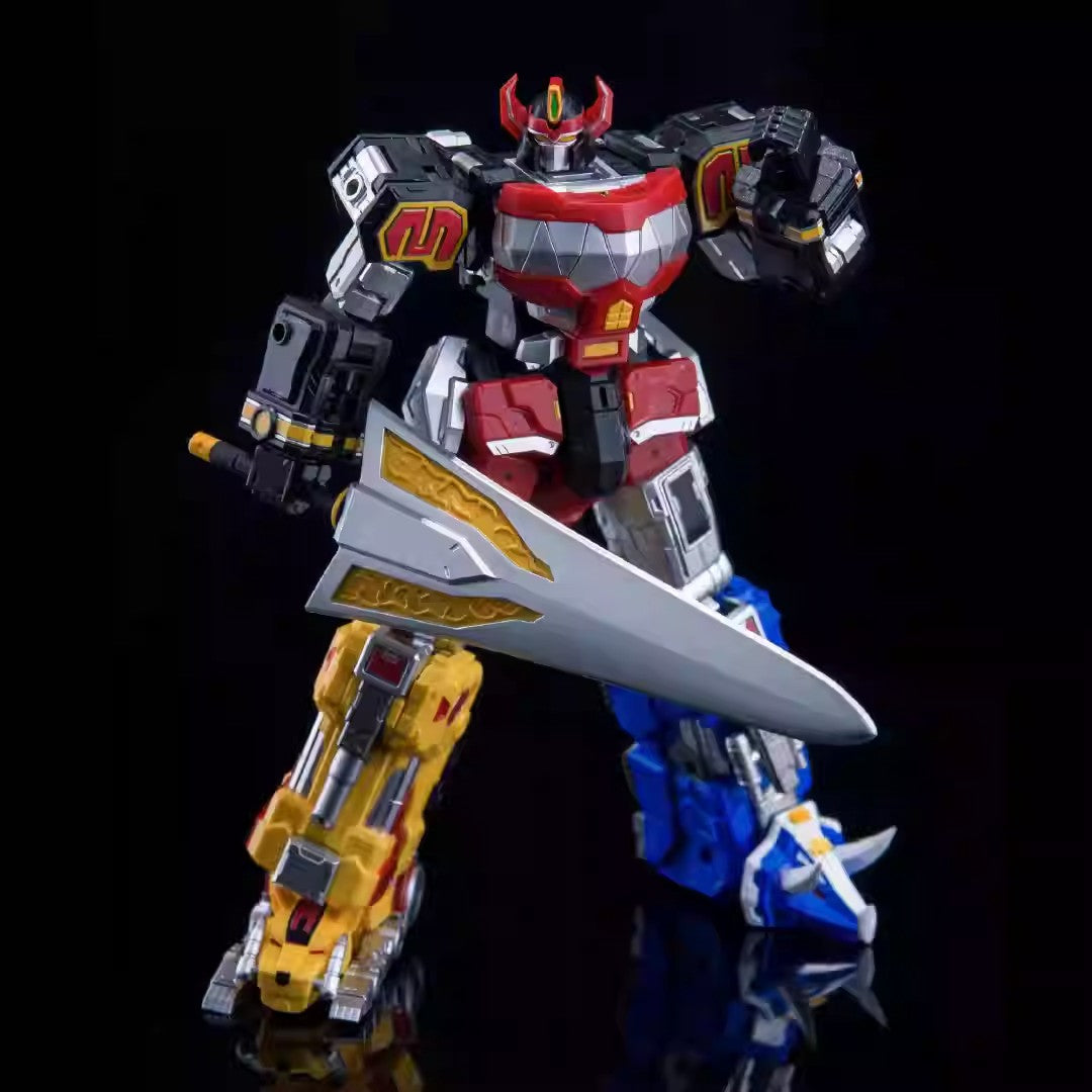 Pré-Venda Power Rangers Lucky Cat Micro Cosmos Mc-05 & Mc-03 Dragon King Caesar Action Figure Colecionável Modelo Montável