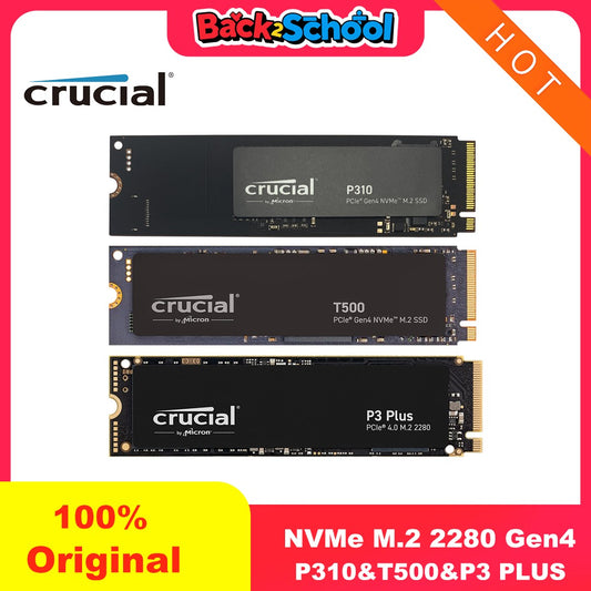 Crucial P3 Plus 1TB 2TB PCIe Gen4 NVMe M.2 SSD Internal Hard Drive(OEM Package)&Crucial NVME 2280 P310 1TB SSD&Crucial T500 1TB