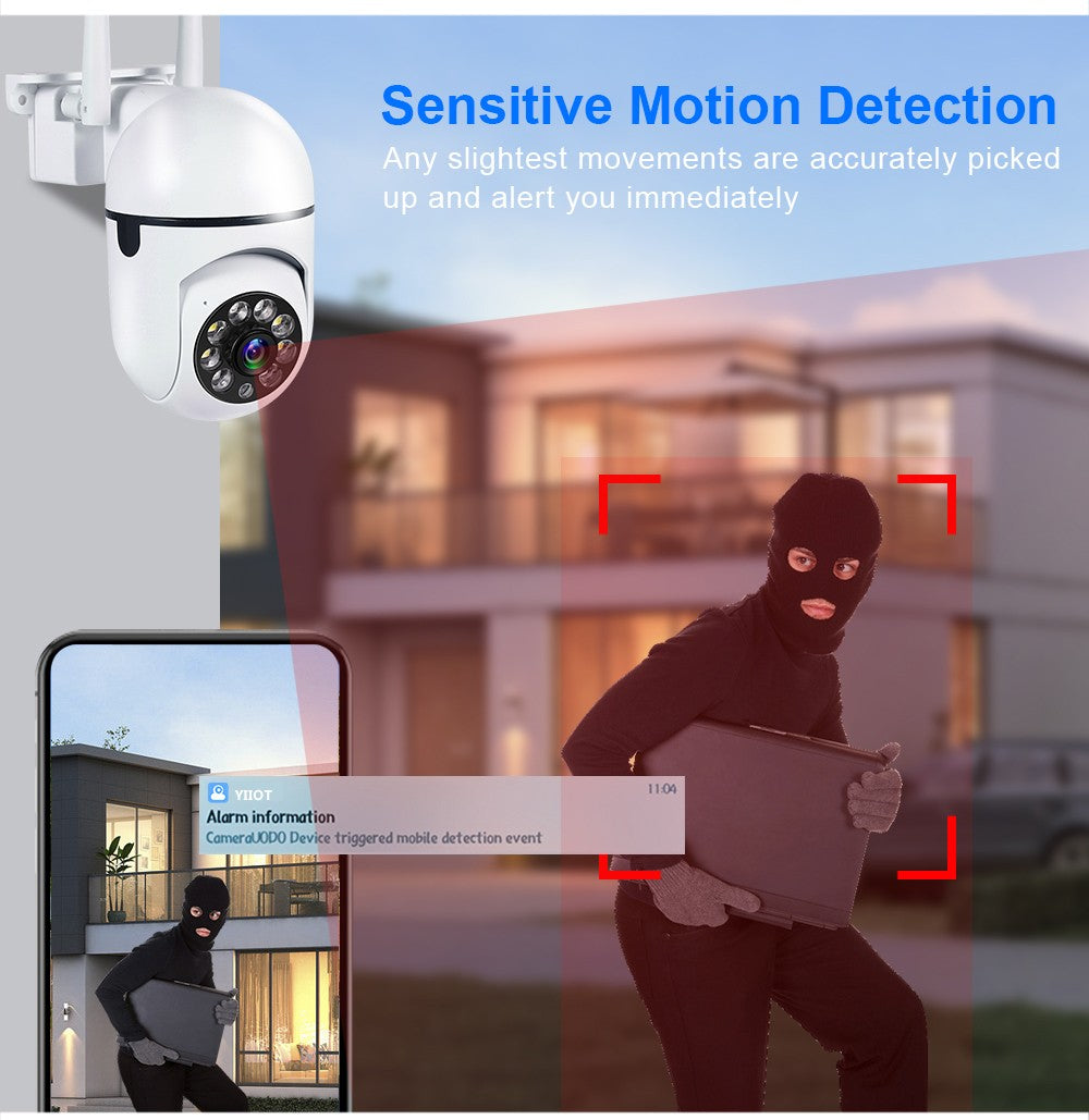 8MP Wireless Security Survillance PTZ Camera Wifi IP Outdoor 4X Zoom Cameras AI Human Tracking Two-way Audio HD Night Color Cam