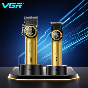 VGR Hair Trimmer Professional Hair Cutting Machine Electric Barber Clippers Adjustable 9000RPM Metal Trimmer for Men V-001 V-977