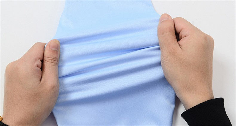 Men's Strech Solid Dress Shirt Anti-Wrinkle Long Sleeve Plain Casual Shirts Male Regular Fit Non-iron Easy Care Work Clothes Man