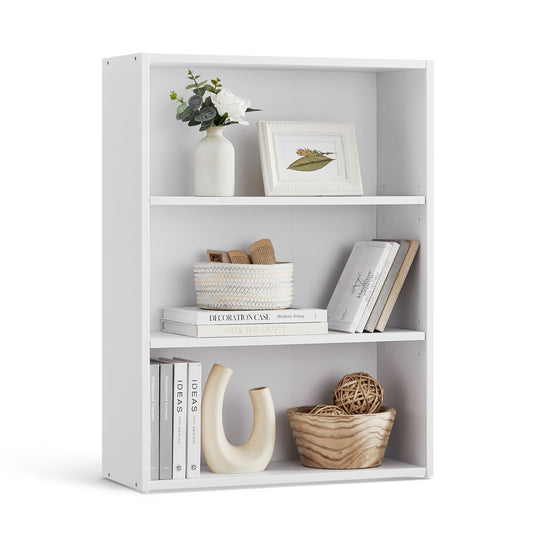 VASAGLE CUSTOS Collection - Bookshelf, 3-Tier Bookcase, Book Shelf, Open Storage Shelf, 9.4 x 23.6 x 32 Inches, for Living Room