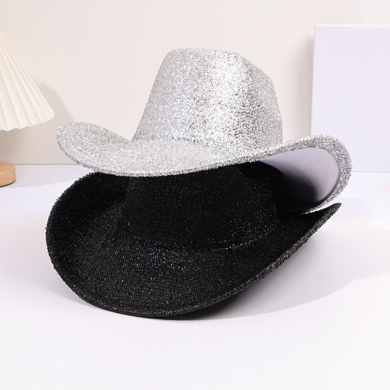 Fashionable gold party cool jazz hat sequins for boys and girls performing ball top hat personalized cowboy hat