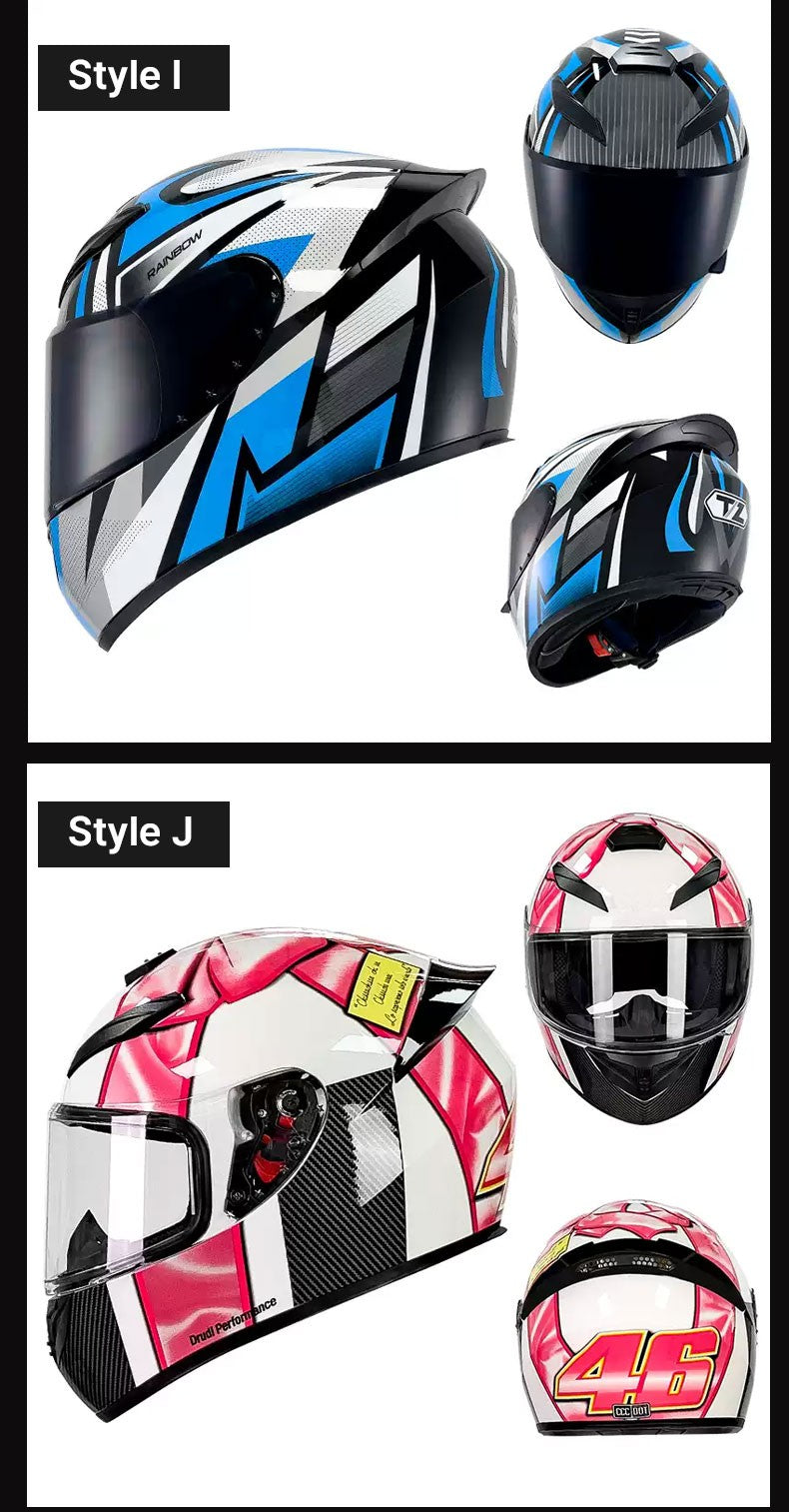 Capacete de Moto de Rosto Inteiro de Alta Qualidade Masculino Feminino Capacete de Corrida de Moto DOT capacete casqueiro casque