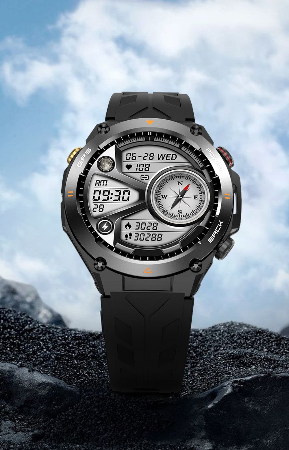 Smartwatch COLMI V75 GPS 2024 Tela Ultra HD de 1.45" GPS e Bússola Integrados Faz/Recebe Chamadas Bateria de 650mAh