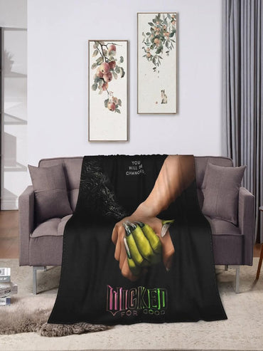 New Wicked Elphaba Glinda Tonal Soft Warm Blanket Office Plush Bedding Throws Novelty Flannel Bedspread Sofa Bed Cover