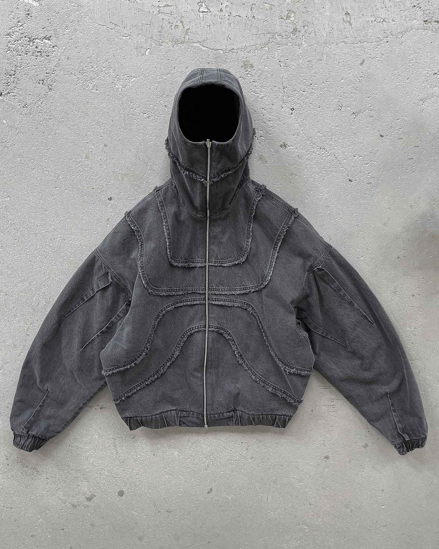 Y2K Denim Jacket American Splicing Style Gothic Vintage Trend Unisex Streetwear Punk High Street Oversized Leisure Zip Up Hoodie