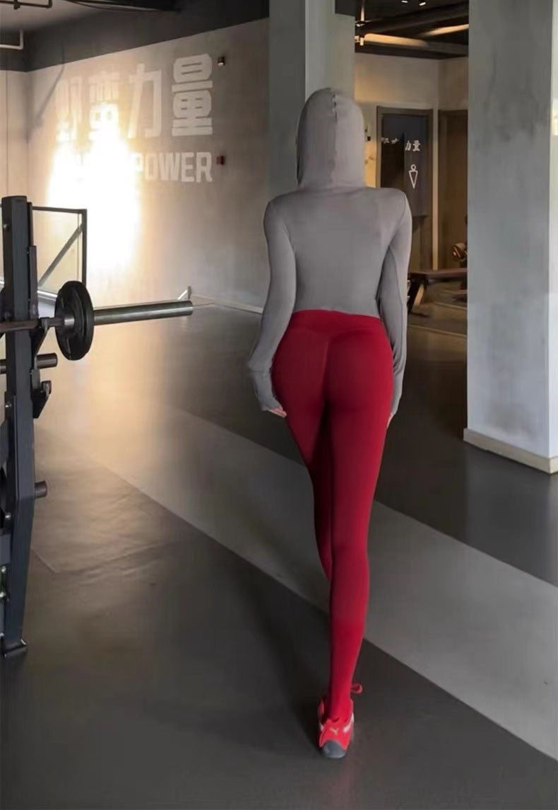 Seamless Sport Yoga  High Waist Pants Leggings Sport See Through Yoga Gym Runnin