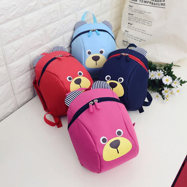 Bear 1-3 Years Old Anti-lost Schoolbag Piggy Cartoon Boys and Girls Kindergarten Primary and Secondary School Backpack