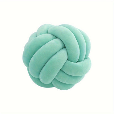 Woven Knotted Ball Pillow Gaming Chair Back Stuffed Cushion Cute Plush Throw Pillow Sofa Decorative Cushion Home Accessories