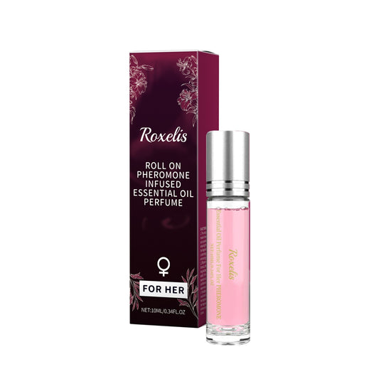 Roxelis Women Ball Perfume Natural Fresh Scent Elegant Charming Lasting Fragrant Ball Design Portable Perfume Skin-Friendly