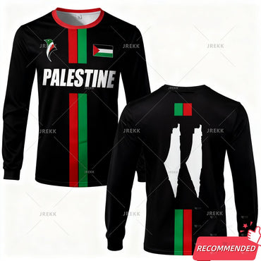 2025 New Palestine Football Jersey Autumn Palestinian Shirt Gaza Kid's Tees Palestina Maillot Football Crewneck Sweatshirts Tops