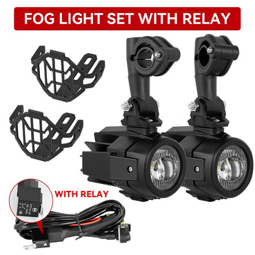 Auxiliary Lights LED Spot Driving Fog Lights for R1200GS F800GS K1600 Universal Motorcycle 40W 6000K Fog Lamps
