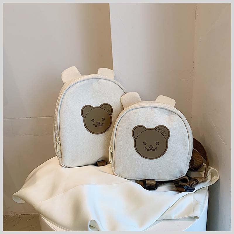 Mochilas Infantis de Lona, Bolsas Escolares de Jardim de Infância, Urso, Coelhinho, Coreana, Antiperda, Bolsas Infantis para Meninas, Meninos, Mochilas Infantis para Viagem