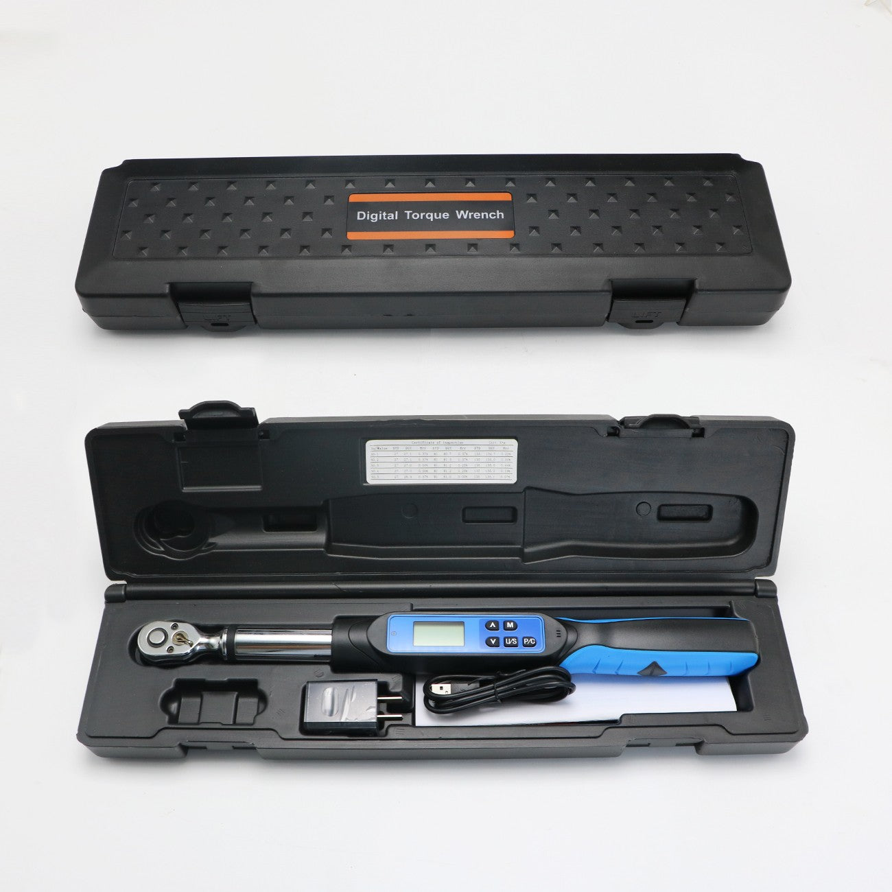 Chave de Torque Digital Shahe de 1/2'' Conjunto Eletrônico com Buzzer e LED Chaves de Torque Eletrônicas Ajustáveis Ferramenta para Reparo Automotivo