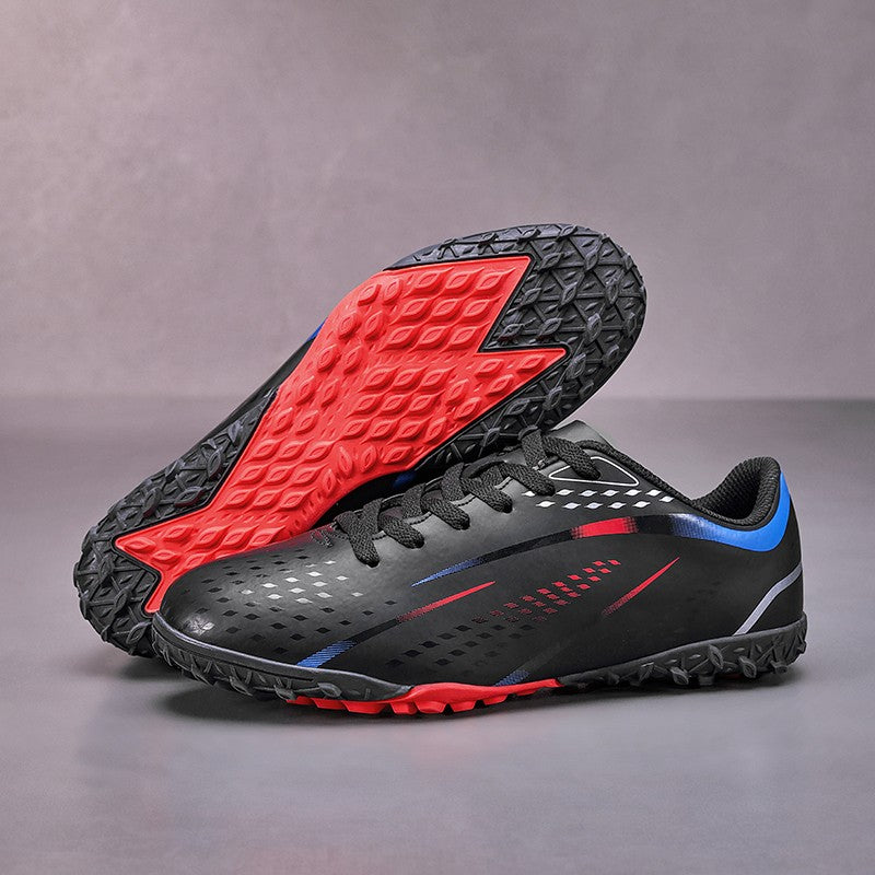 Men Indoor Football Field Boots Fast Non-Slip Football Shoes Training TF Soccer Shoes Society Cleats Sneaker Professional Unisex