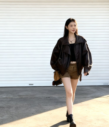 Biker Jackets Womens Jacket Unique Winter Jacquard Badge Uniforms Pilots Aviation Aviator Embroidered Epaulets Formal Decorative