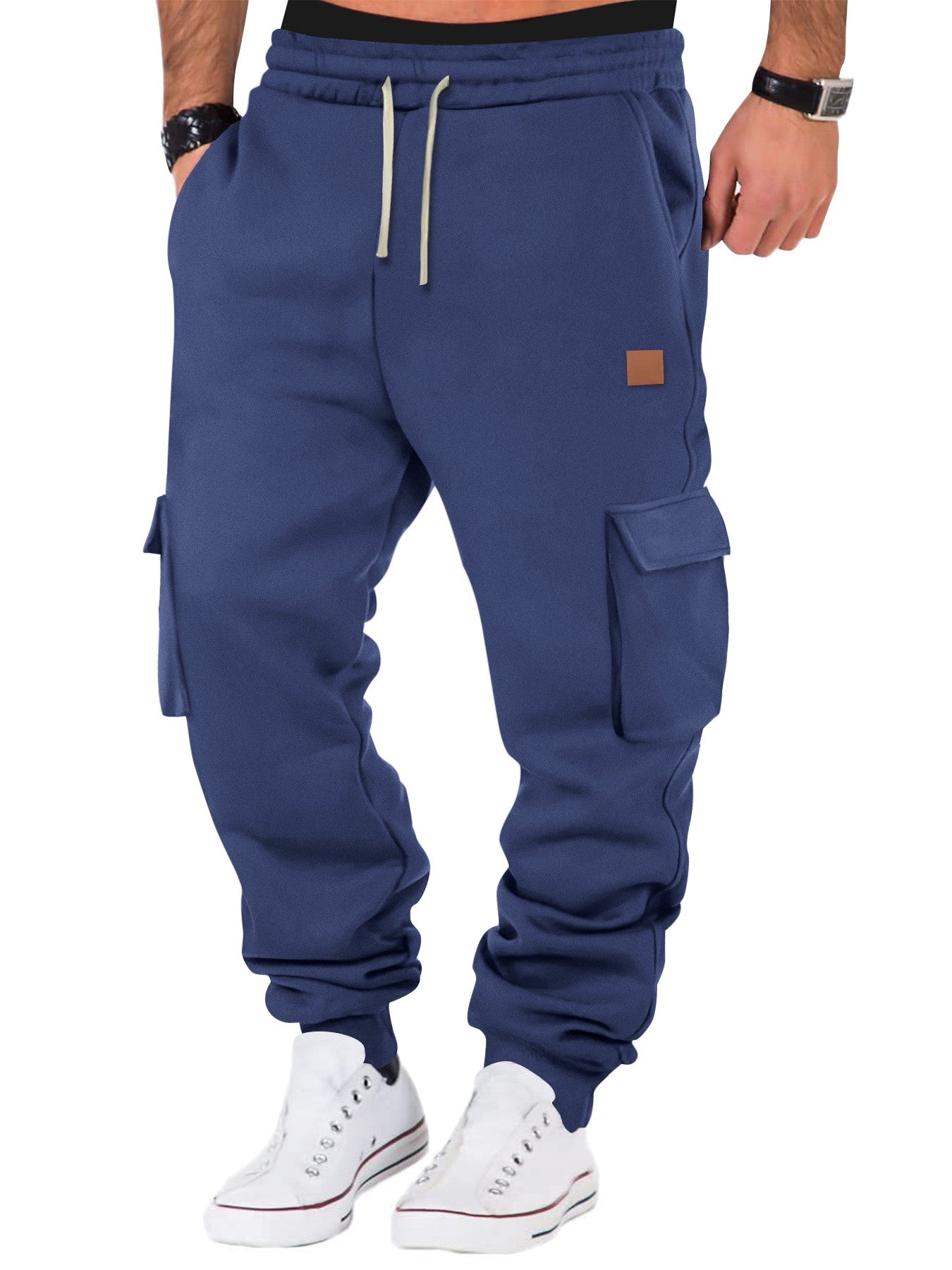 Men's Cargo Pants Joggers Workout Cargo Pants Comfortable and Breathable Outdoor Casual Wearable Running Cycling Multi-Pocket