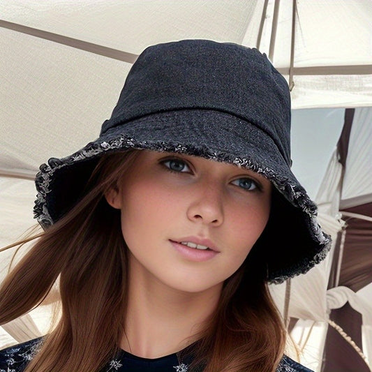 1pc 2024 New Spring/Summer Fisherman Hat, Sun Hat, Casual And Fashionable, Suitable For Travel, Protects Against Uv Rays