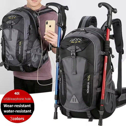 Nova Mochila Masculina de Nylon Impermeável Casual para Viagem ao Ar Livre Mochila Feminina para Caminhada Acampamento Montanhismo Bolsa Esportiva Juvenil