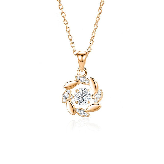 Moissanite Woman Pendant Sier Necklace For Women Chains Party Bridal Fine Jewelry 925sterling Silver Necklace