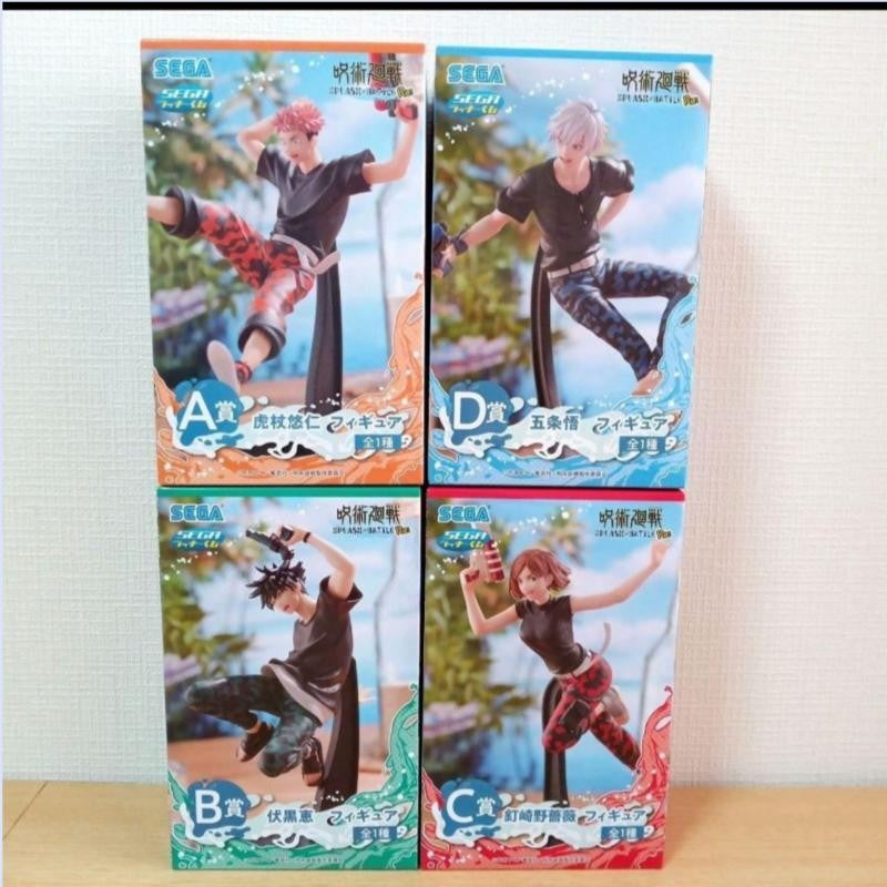 Em estoque SEGA Jujutsu Kaisen GRAFFITI BATTLE Fushiguro Megumi Kugisaki Nobara Panda Gojo Satoru Figuras de Anime Brinquedos Originais