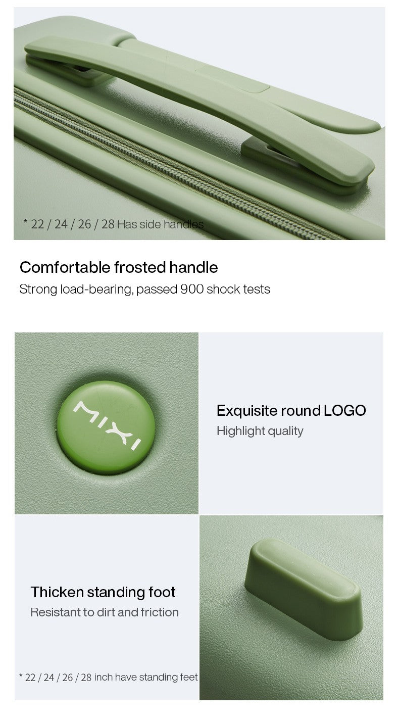 Mixi Puristic Design Travel Luggage Rolling Wheel Hardside Women Suitcase Men Trolley Case 16 20 Carry On/Big 22 24 26 28 Inch