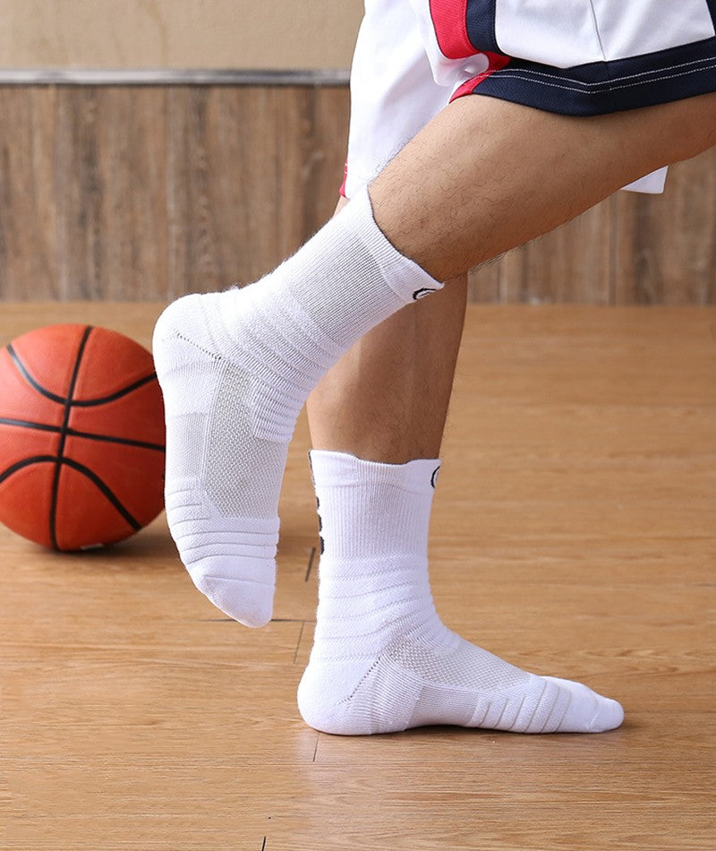 1/3pairs/Lot Men's Socks Compression Stockings Breathable Basketball Sports Cycling running Towel Socks High Elastic Tube Socks