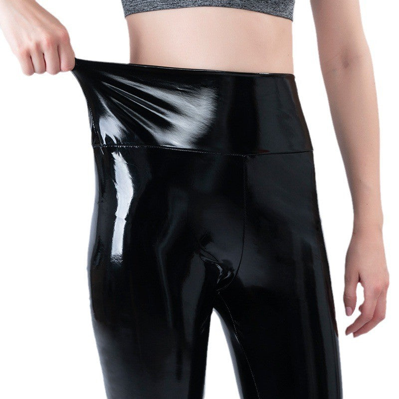 High Waist PVC Faux Leather Pencil Pants Women PU 3XL Elasticity Leggings Trousers Sexy Ladies Slim Bodycon NEW