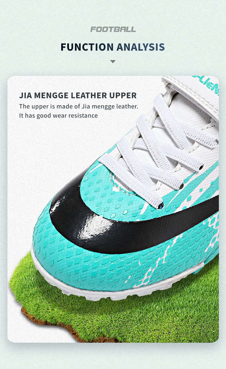 Kids Firm Ground Soccer Cleats, Boys & Girls Athletic Outdoor TF Football Shoes, Children's Lightweight Football training shoes