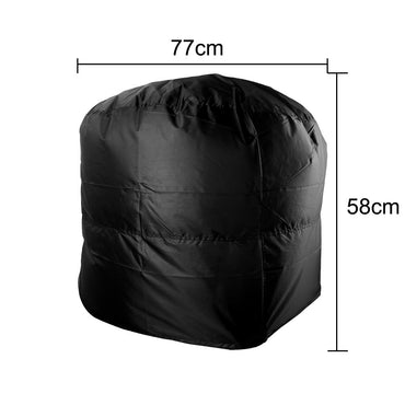 Round BBQ Grill Cover Rain Protective Camping Outdoor Barbecue Cover 77x58cm/80x66x100cm Grill Cover Waterproof Anti Dust