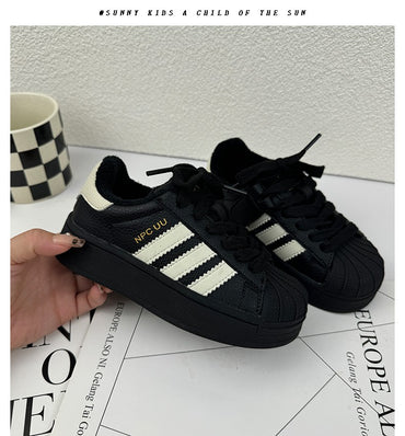 2025 Spring New Korean Style Sports Training Shoes for Kids Boys and Girls Breathable Sneakers