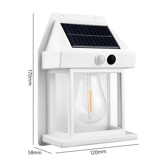 Poderosa Luz Solar de Parede Externa Impermeável Lâmpada LED Casa Jardim Cerca Decoração Sensor de Luz Lanterna de Parede Solar LED
