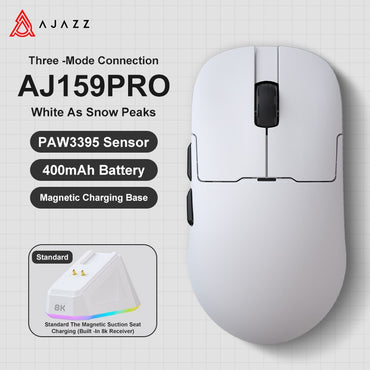 AJAZZ AJ159 APEX/AJ159PRO Wireless Gamer Mouse with RGB Magnetic Charging Base Lightweight AJ159P Gaming Mouse for PC Laptop