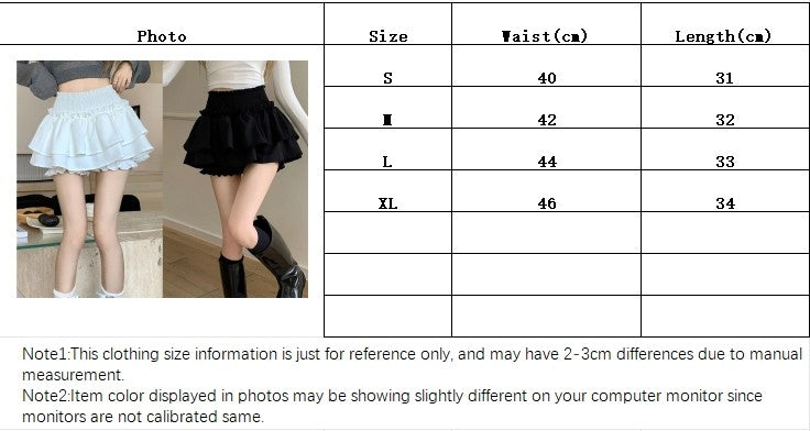 Mini Skirt Cute Sexy Balletcore Elastic High Waist Ball Gown Ruffle Patchwork Lo
