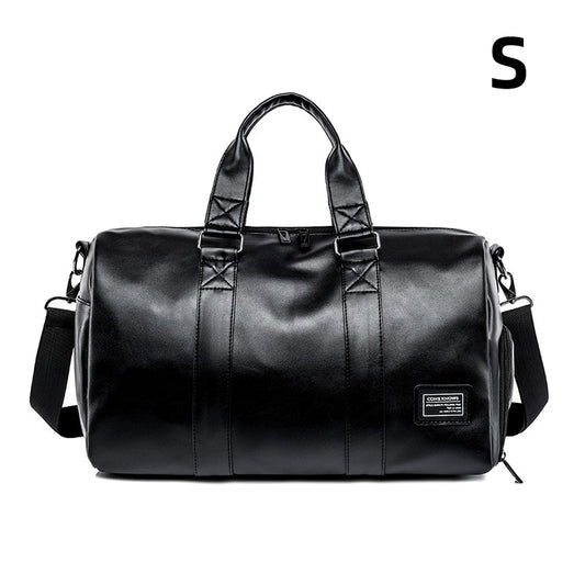 Large Capacity Travel Bag PU Travel Handbag Men Carry On Luggage Duffle Bags Soft Casual Black Big Weekend Bags Travelling Tote