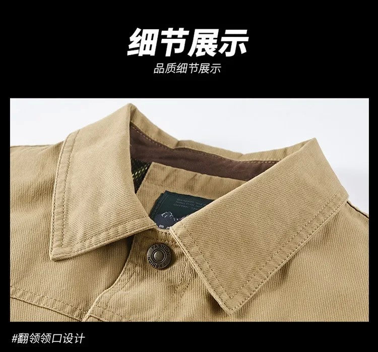mens cargo jackets New Fashion bomber jacket mens wear simple British style Warm Windproof Jacket and coat baseball jacket male