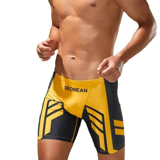 SEOBEAN Men's Low-Waist Boxer Shorts Swimming Trunks Hot Spring Pants Men's Swimsuit Comfortable Briefs Water Sports Gear