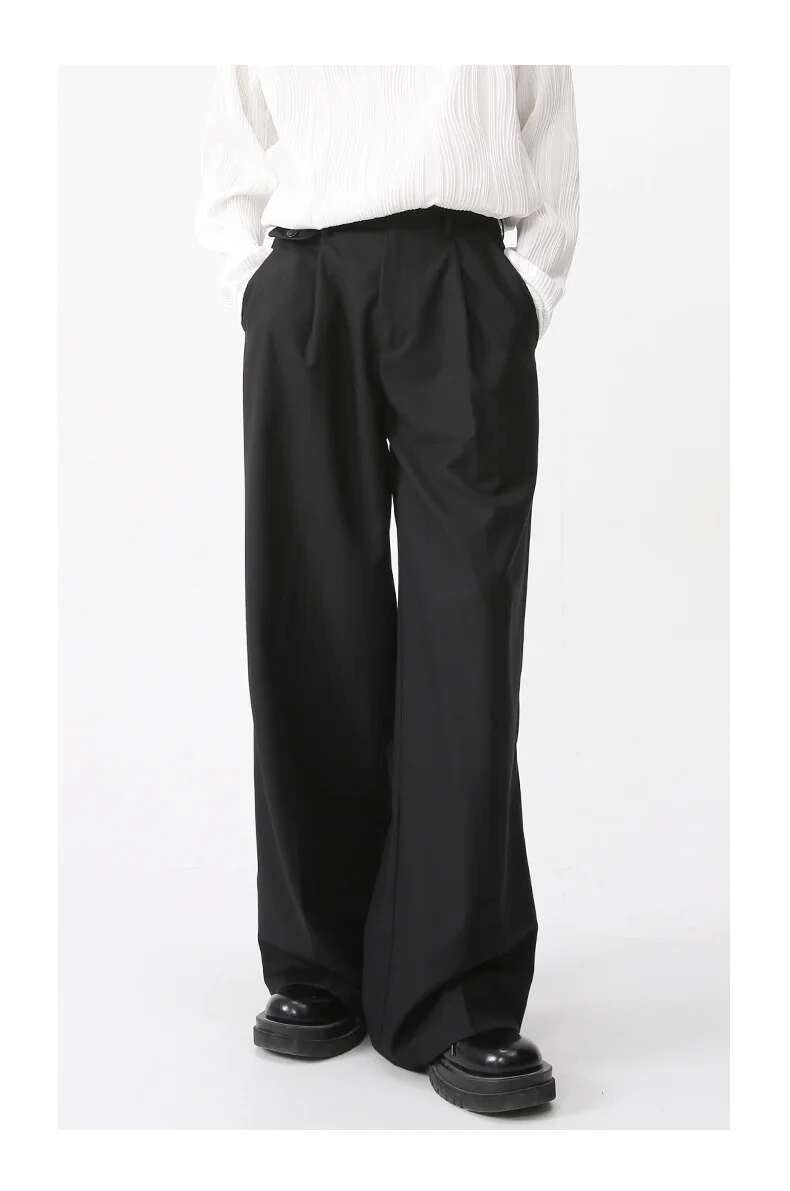 IEFB Men's Wear Spring New Suit Pants Loose Straight Korean Fashion Simple Solid Color Male Casual Trousers Wide Leg 9A6959