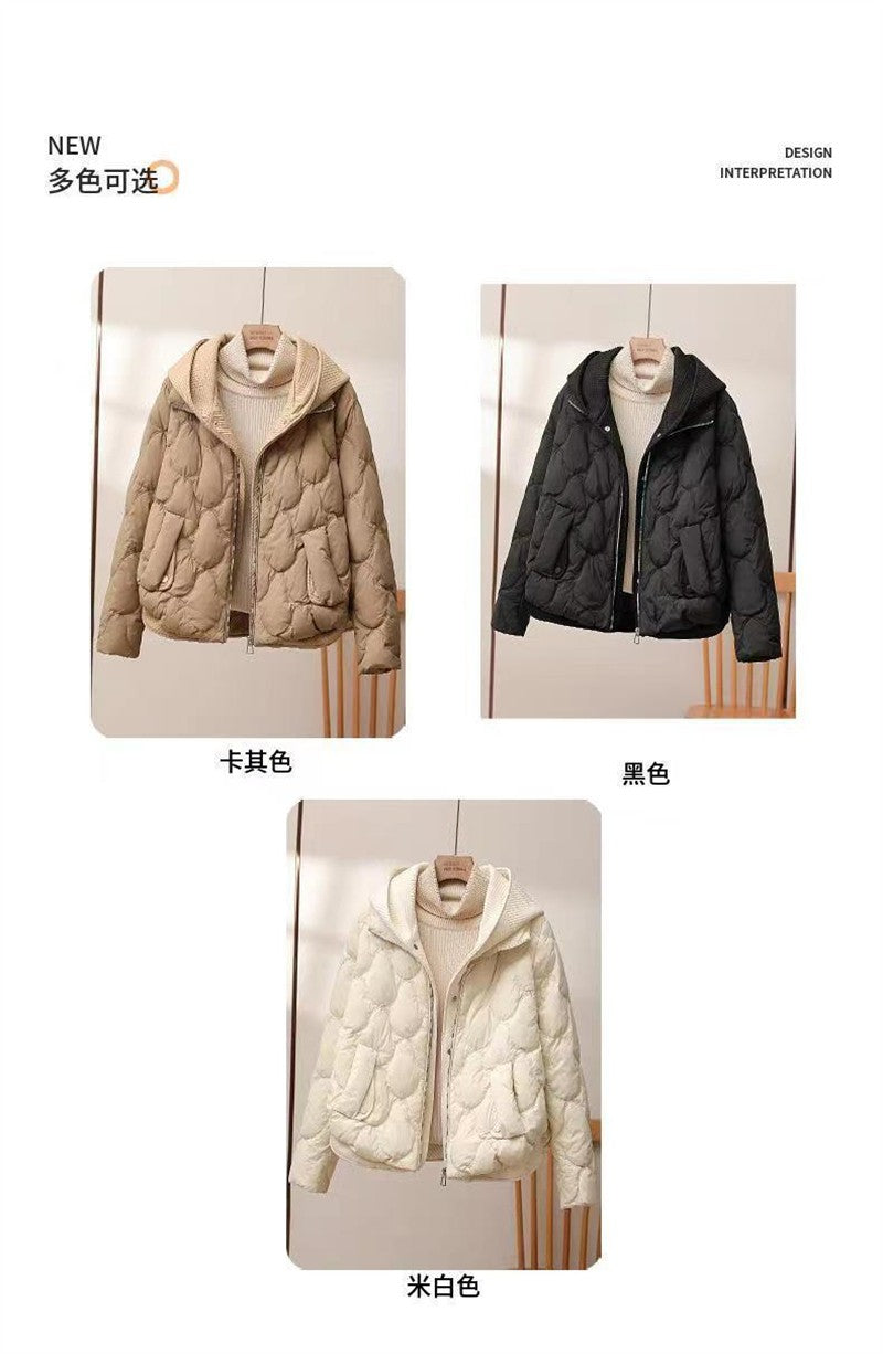 2024 Fashion Coats Korean Style Loose Cropped Coat Women Jacket Women Parkas Warm Puffer Jackets Casual Coat New Winter Clothes
