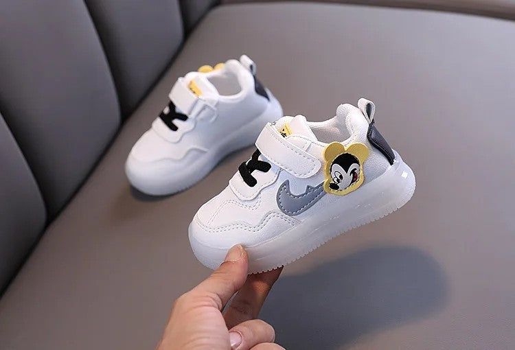 Disney Micky Casual Shoes Baby Boys Girls Sneakers Infant Sports Running Cool Baby Shoes Size 11.5-15.5cm