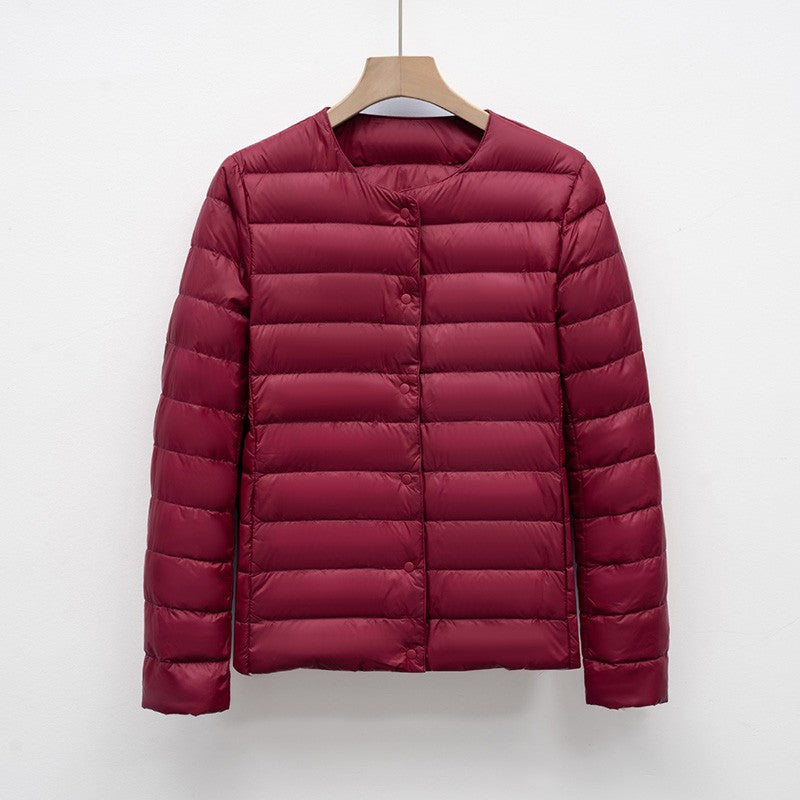 12 Colors Women Long Sleeves 90% White Duck Down Female Slim Warm Inner Ultra Lightweight Packable Ski Jacket Down Liner Jackets