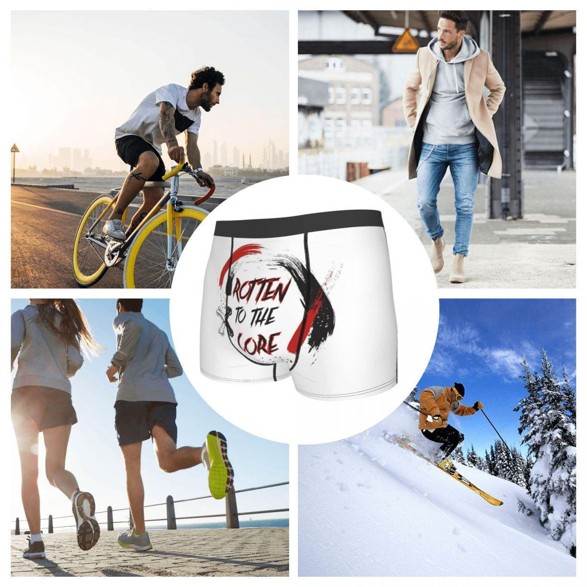 Boxer Underpants Shorts Descendants Vk Grunge Aesthetic - Carlos De Vil Panties Men's Breathable Underwear for Homme Man Gift